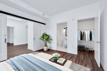 Bedroom with a plant